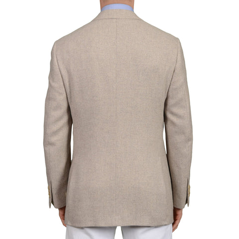 MICHAEL RESLAN by D'AVENZA Handmade Gray Cashmere Jacket EU 50 NEW US 40