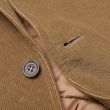 Mariano RUBINACCI LH Dark Beige Cotton Corduroy Blazer Jacket EU 54 NEW US 44