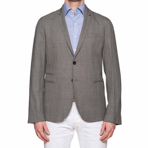 NEIL BARRETT Gray Birdseye Wool Jacket Blazer US 40 EU 50 Slim Fit