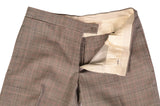 ORAZIO LUCIANO Gray Prince Of Wales Wool Flat Front Dress Pants EU 46 NEW US 30 - SARTORIALE