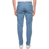 PT01 Pantaloni Light Blue Garment Dyed Cotton Stretch Chino Pants EU 50 US 34