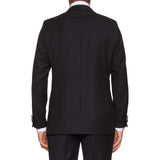RAFFAELE CARUSO Black Wool 1 Button Peak Lapel Smoking Suit EU 50 US 40