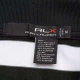 RLX RALPH LAUREN Gray-White-Black Striped Short Sleeve Golf Polo Shirt NEW M