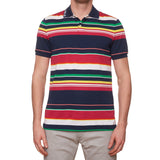 RLX RALPH LAUREN Multi-Color Striped Short Sleeve Piquet Golf Polo Shirt NEW M