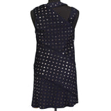 ROBERTO CAVALLI Blue Wool-Cashmere Ring Mini Dress Size IT 38 NEW US 2