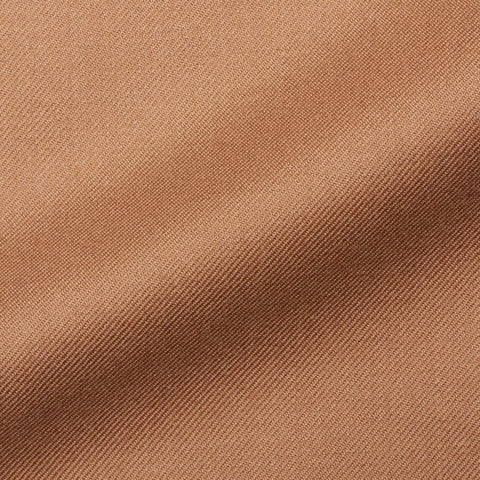RUBINACCI Handmade Bespoke Brown Wool Silk DB Blazer Jacket EU 50 US 40