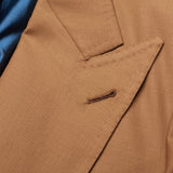 RUBINACCI Handmade Bespoke Khakie Wool DB Blazer Jacket EU 50 NEW US 40
