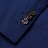 RUBINACCI LH Bespoke Hand-Stitched Blue Wool Mohair DB Jacket EU 50 US 40