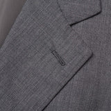 RUBINACCI LH Hand Made Bespoke Gray Wool Blazer Jacket EU 52 NEW US 40 42