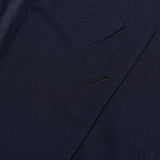 RUBINACCI LH Hand Made Bespoke Navy Blue Mohair DB Jacket EU 48 NEW US 38