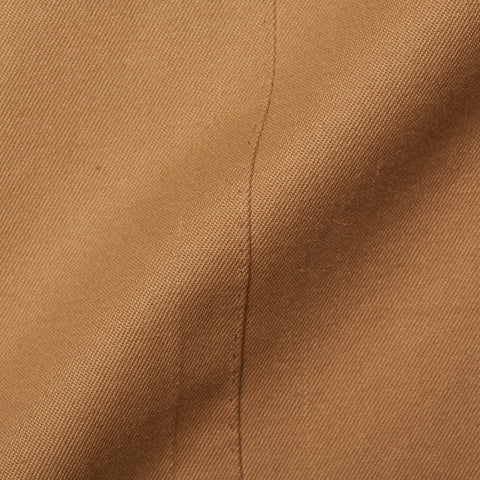 RUBINACCI LH Hand Made Bespoke Tan Cotton Blazer Jacket EU 52 NEW US 42