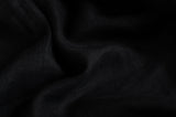 RUBINACCI Bespoke Black Herringbone Linen Silk DB Blazer Jacket EU 50 US 38 40