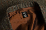 RUBINACCI Bespoke Gray Plaid Wool Flannel DB Blazer Jacket EU 50 NEW US 38 40