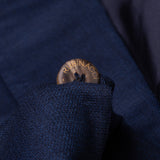 RUBINACCI Handmade Bespoke Blue Wool Blazer Jacket EU 50 US 38 40