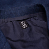 RUBINACCI Handmade Bespoke Blue Wool Blazer Jacket EU 50 US 38 40