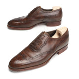 SAINT CRISPIN'S MOD 105 Brown Leather Full Brogue Oxford Shoes 6.5E US 7 Trees