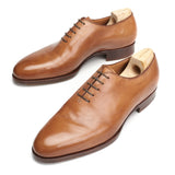 SAINT CRISPIN'S MOD 114 Tan Leather Seamless Wholecut Dress Shoes 6.5E US 7 Tree