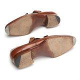 SAINT CRISPIN'S MOD 505 Brown Leather Double Monk Dress Shoes 6.5E US 7 Trees