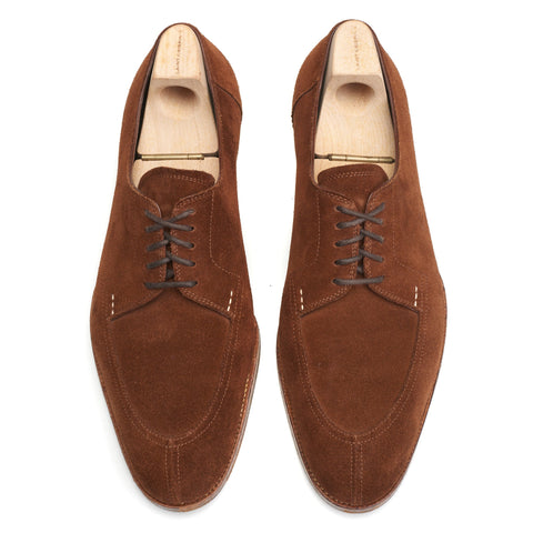 SAINT CRISPIN'S MOD 508 Brown Suede Leather Derby Shoes with Trees 6.5E US 7