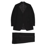 SARTORIA CASTANGIA Black Wool Super 100's Tuxedo Suit EU 50 NEW US 40