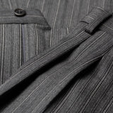 SARTORIA CASTANGIA Gray Herringbone Wool 1 Button Morning Suit 54 NEW US 44