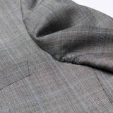SARTORIA CASTANGIA Gray Prince of Wales Wool Super 100's Suit EU 52 US 42