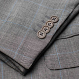 SARTORIA CASTANGIA Gray Prince of Wales Wool Super 100's Suit EU 52 US 42