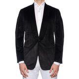 SARTORIA CASTANGIA Black Cotton Velvet Shawl Collar Jacket Silk Lining 50 NEW 40