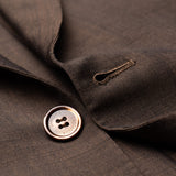 SARTORIA CASTANGIA Brown Wool-Mohair Summer-Spring Suit EU 50 NEW US 40