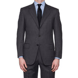 SARTORIA CASTANGIA Gray Herringbone Merino Wool Super 120's Suit 48 NEW 38