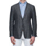 SARTORIA CASTANGIA Gray Linen-Wool-Silk Unlined Jacket EU 52 NEW US 42