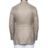 SARTORIA CASTANGIA Gray Plaid Wool-Silk-Linen Sport Coat Jacket EU 54 NEW US 44