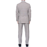 SARTORIA CASTANGIA Gray Prince of Wales Wool Super 130's Suit EU 48 NEW US 38