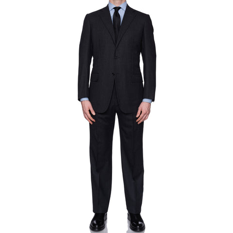 SARTORIA CASTANGIA Handmade Gray Wool Super 150's Flannel Suit EU 50 NEW US 40