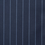 SARTORIA CASTANGIA Navy Blue Striped Wool Super 140's Jacket EU 54 NEW US 44