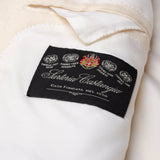 SARTORIA CASTANGIA Ivory Cashmere-Silk 1 Button Peak Lapel Jacket 48 NEW US 38