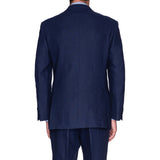 SARTORIA CASTANGIA Blue Irish Linen Suit EU 54 NEW US 44