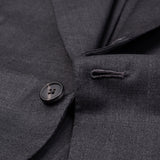 SARTORIA CHIAIA Bespoke Handmade Gray Wool Super 130's Jacket 50 NEW US 40