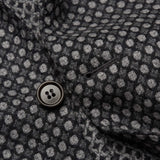 SARTORIO Napoli by KITON Gray Jaquard Wool Flannel Jacket EU 50 NEW US 40