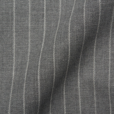 SARTORIO Napoli by KITON Gray Striped Wool Blazer Jacket EU 52 NEW US 42