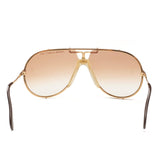 Vintage CAZAL 901 Targa Design Gold-Tone Metal Frame Aviator Sunglasses with Case