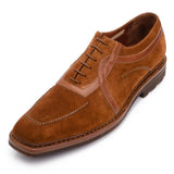SILVANO LATTANZI Brown Suede Leather Norwegian Oxford Shoes NEW US 8.5