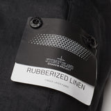 STONE ISLAND SHADOW PROJECT Black Rubberised Linen Parka Coat NEW