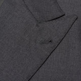 Sartoria CHIAIA Bespoke Handmade Gray Wool DB Jacket EU 54 NEW US 44 Long