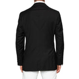 Sartoria PARTENOPEA For PATRICK HELLMANN Black 140's Jacket Blazer 52 NEW US 42
