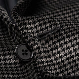 Sartoria PARTENOPEA Hand Made Black Cotton-Mohair Velvet Jacket EU 50 NEW US 40