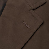 Sartoria PARTENOPEA Hand Made Brown Cotton Cashmere Jacket EU 50 NEW US 40