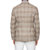 Sartoria PARTENOPEA Hand Made Brown Plaid Wool Jacket Sports Coat 50 NEW 40