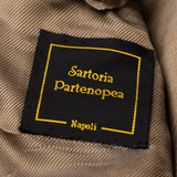 Sartoria PARTENOPEA Hand Made Brown Plaid Wool Jacket Sports Coat 50 NEW 40