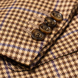 Sartoria PARTENOPEA Hand Made Brown Wool Flannel Blazer Jacket 50 NEW US 40